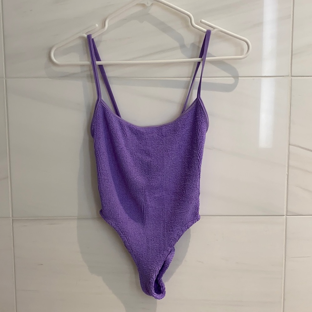 Hunza G - Lilac Pamela One Piece Swimsuit